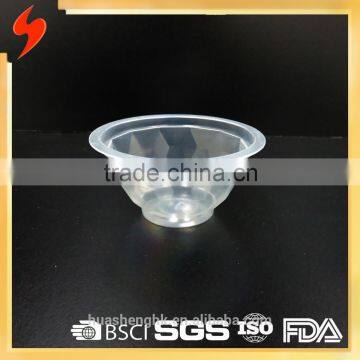 FDA Certified 65ml Disposable Plastic Diamond-shaped Pudding cup