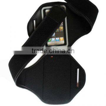 Wholesale custom sport armbag for running /comfortable sport gym armband with reflective border /adjust strap armband