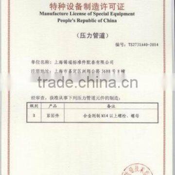 Manufacture License of Special Equipment People