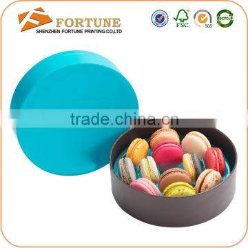 China Packaging Manufacturer Round Luxury Macaron Gift box For Sale