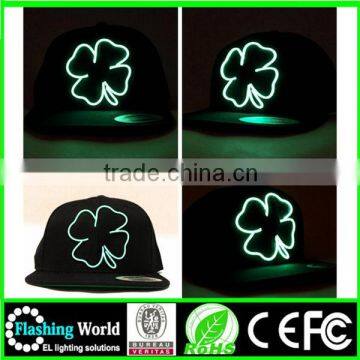 Cool Flashing Durable Modeling Led Embroidery Hat photo-3