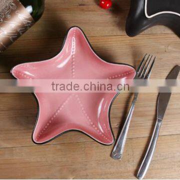 Lovely Fashion Candy Colors Sea Star Glaze Ceramic Bowl #we6 photo-4