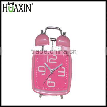 2016 New Style Mini Quartz Analog Fashional Metal Desk Clocks for Kids,cute Alarm Clocks