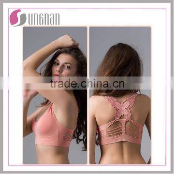 SUNGNAN Coloful Shockproof Seamless Sport Yoga Bra