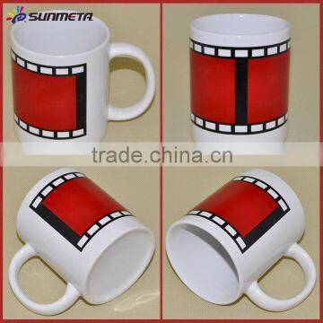 Sunmeta 11OZ sublimation white mug with film color changing At Low Price Wholesale From Sunmeta