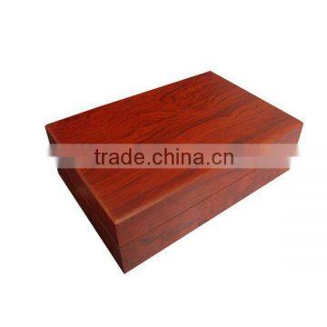 red wood veneer gloss lacquered wooden case for watches