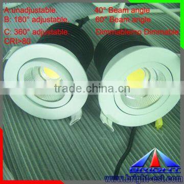 COB 5W,dimmable driver led cob,adjustable cob downlight