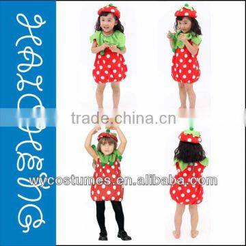 Haicheng Child Strawberry Fruit Fancy Dress Costumes