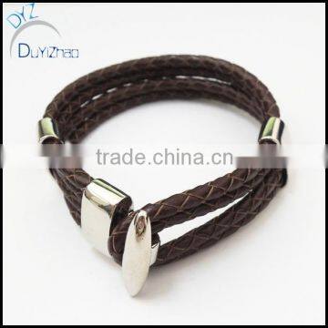 Classic Jewelry Brown Hand Bands Leather Bracelet For Teenagers