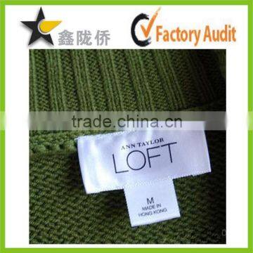 Hot sale custom garment label woven label satin label printing