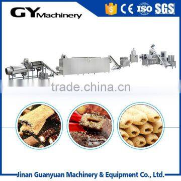 Auto core filling snack food production line/Cream filled snack machine