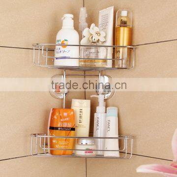 2 tiers Bathroom dual-tier rubber suction caddy