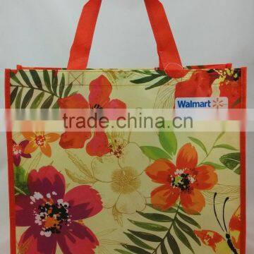 100% R-PET recycle non woven promotional plastic shopping bag