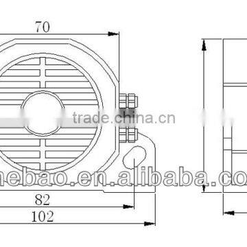 White Noise Truck Reverse Alarm DC12V~ 24V,with CE and Rohs