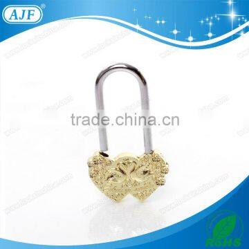 AJF Russian Style Love Heart Padlock With Swans for Wedding or Valentine's Day photo-2
