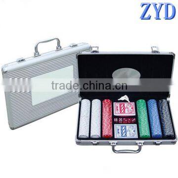 Professional casino aluminum game case,aluminum poker chip case