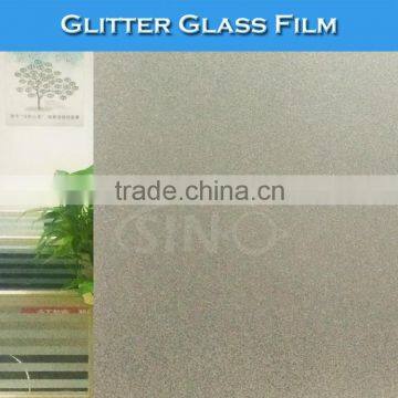 F002 Glitter Frost Adhesive Stickers Film For Window Glass photo-6