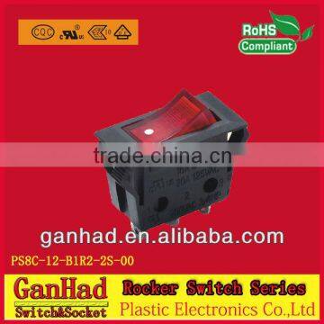 Single Rocker switch&lighted 16A/250Vrocker switch