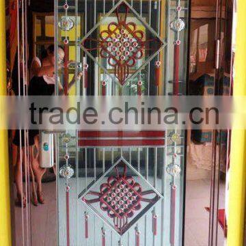 Stainless steel security door,rntrance door,Chinese knot style