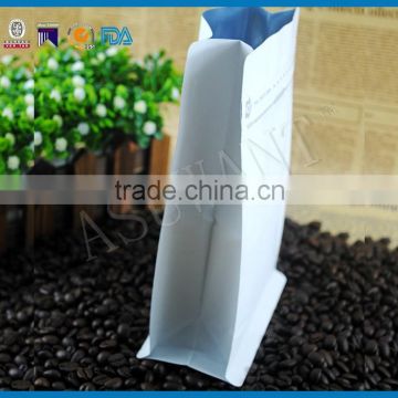 wholesale biodegradable flat bottom white Kraft paper bag packaging for coffee                        
                                                                                Supplier's Choice