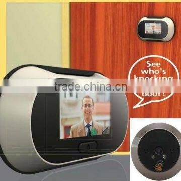 message taking door spy hole viewer with auto photo shooting and video recording