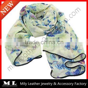 Fashionable butterfly and silk scarf white wholesale