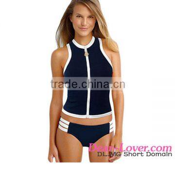 New Stylish Wholesale Block Party Rash Vest & Multi-strap Sexy Swimwear For Plus Size