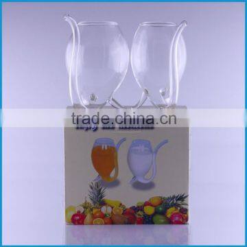 120ml Drinking Glass Wine Cup With Straw photo-5