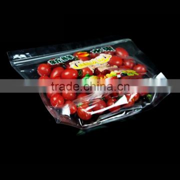 cpp plastic packing bag/stand up freshness protection package pouch for fruits with zipper