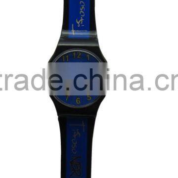 cartoon print cheap promotion PVC strap watch
