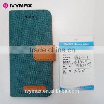 Retail Packaging Brand Mercury Colorful Convas Diary Cover Leather Wallet Phone Case Pouch With Card Slot for Apple Iphone 6 photo-6