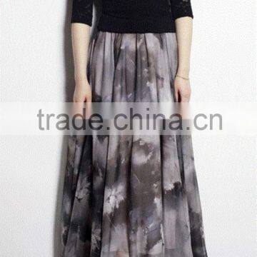 2016 Ladies Fashion new design printed skirt