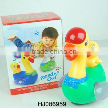 B/O Flashing Duck Toys, Electric Toys Animals Duck, Battery Operated Toys Music Animals