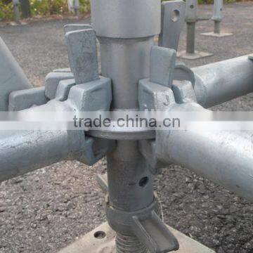 2014 Q345 Q235 Steel ringlock scaffolding standard & Ledger Hop-Dip Galvanized Wuxi Factory sales