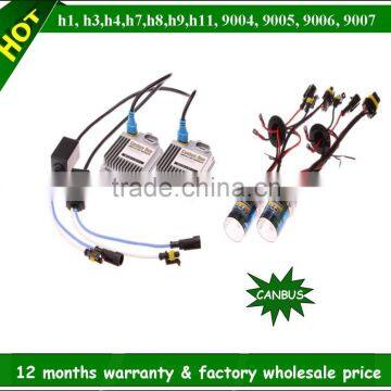 12V/24v canbus slim h7 6000k 5000k 8000k 35w 55w 75w 100w xenon hid kit h7
