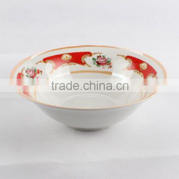 Western homeware porcelain salad bowl promotional wholesale