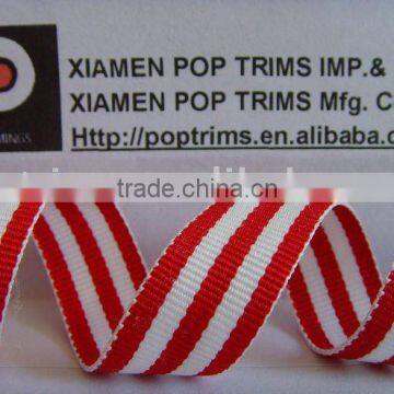 Stripe Polyester Woven Ribbon