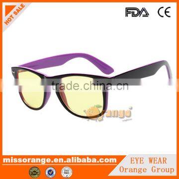 2016 new design purple frame eyeglasses optical glasses manufacturers