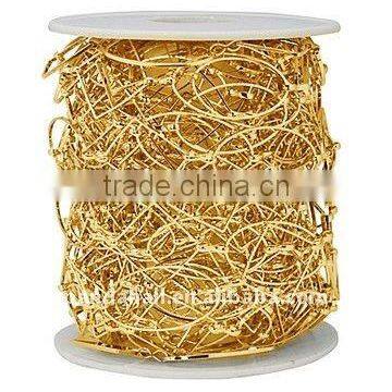 Gold Brass Handmade Design Roll Jewelry Chains(CHR152-CK77-G)