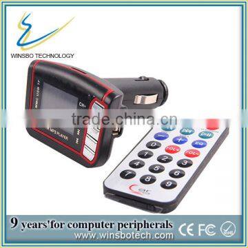 instruction car mp3 player fm transmitter with CE certificate with SD card support