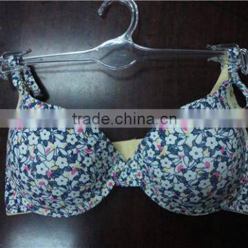 Hot Sale Women's Underwired Floral Print Bra Colorful Flower Prints Bra