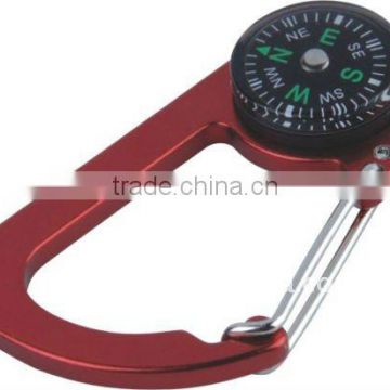 Promotional Aluminum Carabiner With Compass