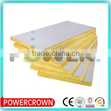 yellow fiber glass thermal insulation glass wool board for wall made in china