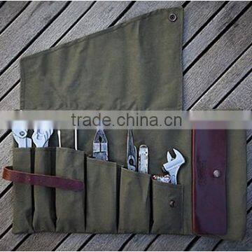 Custom high quality and durable canvas tool roll bag