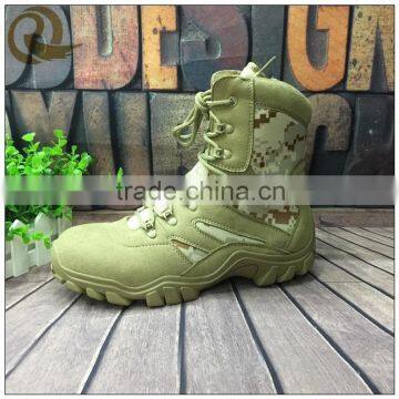 Wholesale khaki leather desert army camouflage jungle combat boots