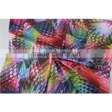 Fashionable different types of fabric printing polyester crepe print fabric