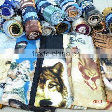 100% Polyester Knit Print Fleece Throw photo-2