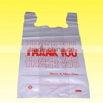 For supermarket shopping thank you T-shirt plastic bag