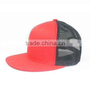 Wholesale Blank Plain Flat Bill Trucker Hats Mesh Caps