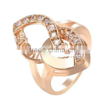 Platinum New Fashion European Style Inlay Zircon Party Ring Fine Girl Gift